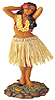 Hawaiian Sweet Leilani Dashboard Hula Doll, 7 H