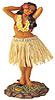 Hawaiian Sweet Leilani Dashboard Hula Doll, 7H