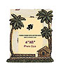 Palm Tree With Grass Hut Photo Frame, 4X6 Photo Size