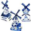 delft blue decorative windmill