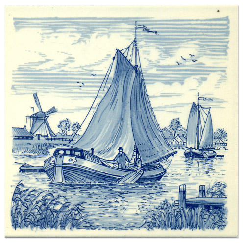 Sailboat, Tile 6