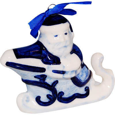 Deflt Blue Santa Christmas Ornament, 5L, photo-1