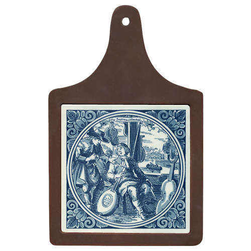 Cheeseboard w/ Delft-Blue Tile - Instrument Maker