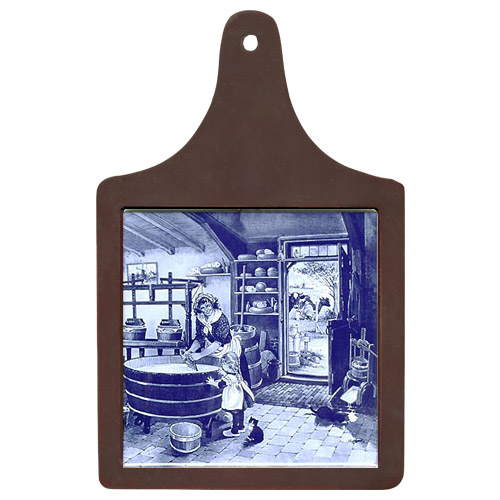 Cheeseboard w/ Delft-Blue Tile - Cheesemaker