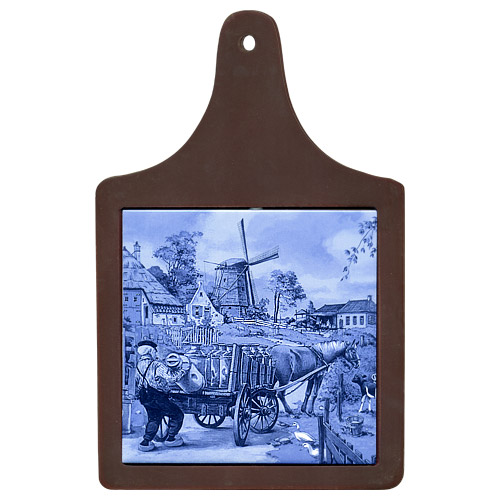 Cheeseboard w/ Delft-Blue Tile - Milkman