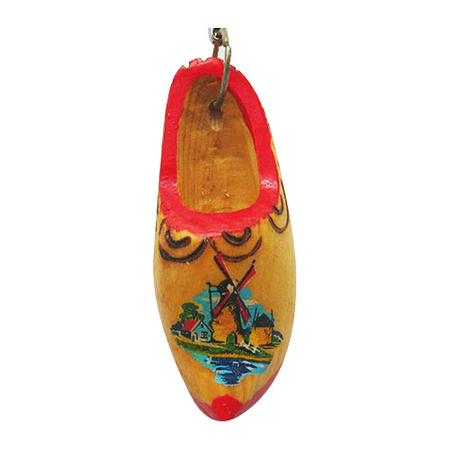 1.75L Single Wood Clog Keychain, photo-1