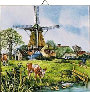 Dutch Tile, Color 4 Seasons - Spring