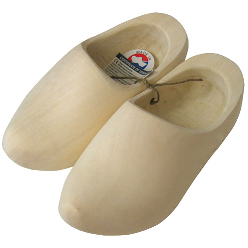 Plain Wooden Clog Shoes Adult S Size 10 11