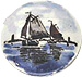 Holland Souvenir Pin - 1 D Sailing Scene