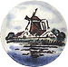 Holland Souvenir Pin - 1D Windmill Scene