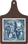 Cheeseboard w/ Delft-Blue Tile - Instrument Maker