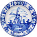 2.25 Deluxe Delft Windmill Plate Small, Refrigerator Magnet