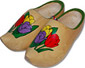 Tulips Wooden Clog Shoes, Adult Size 10
