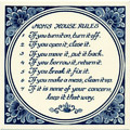 Moms House Rules, Dutch Delft Tile 6