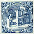 Weever / Weaver, Dutch Delft Tile 6