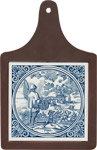 Cheeseboard w/ Delft-Blue Tile - Visser / Fisherman