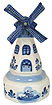 Delft Blue- Decorative Windmill House, Music Box