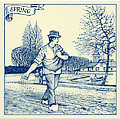 6 Dutch Tile - Spring Scene