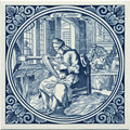 Zyreeder / Silk Spooler, Dutch Delft Tile 6