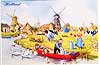 Dutch Volendam Village Vintage Postcard - 4