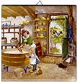 Dutch Tile with Color - Cheesemaker, 6