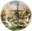 Color Decorative Plate - Four Seasons/Winter, 7.5D