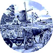 Decorative Plate, Delft Blue Milkman 7.5D