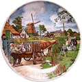 Color Decorative Plate - Milkman 9.5D