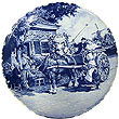 Decorative Plate, Delft Blue Wedding 7.5D