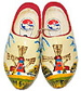 Decorated Dutch Wooden Clogs, Children Size 6-7