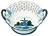 Delft Blue Windmill Basket with Cut Work, 7