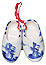 1.75 Ceramic Delft Small Clog Shoes, Refrigerator Magnet