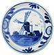 2.25 Deluxe Delft Windmill Plate Small, Refrigerator Magnet
