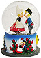 Dutch Boy & Girl Kissing Snow Globe, 2.5H