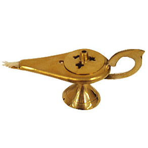 Brass Oil Lamp, 3L