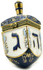 Jewish Hanukkah - Porcelain Dreidel Trinket Box