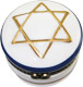 Star of David, Jewish Symbol Porcelain Trinket Box