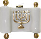 Jewish Menorah Porcelain Trinket Box