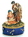 Nativity Scene Jeweled Trinket Box