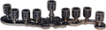 Enamel Jeweled Menorah Candle Holder - Blue, 8L