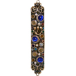 Jewish Mezuzah - Jeweled Cat Eye Design