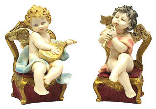 PAIR 5.5 Angels On Chair