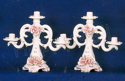 13 Pair of 3-arm Candle Holders