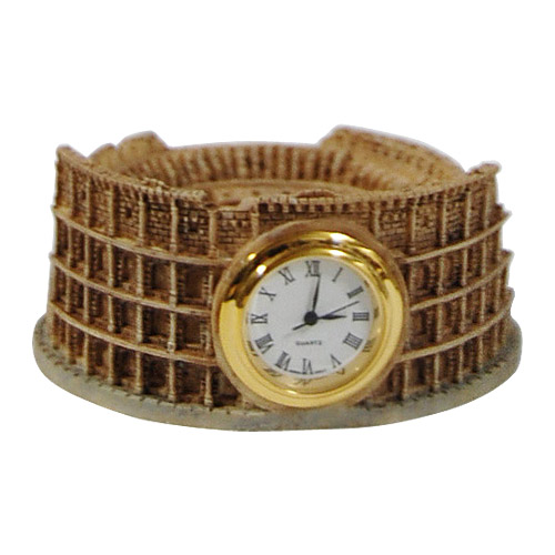 Italy Souvenir Colosseum Table Clock - 2.75