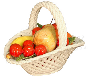 9 Oval Basket of Fruits