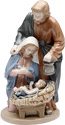 Holy Family, Miniature Porcelain Figurine - 6-1/4H