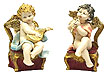 PAIR 5.5 Angels On Chair