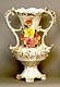 Italian Capodimonte Flowers - 17 Vase w/Handles