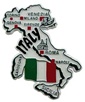 Italy Souvenir - Map of Italy Fridge Magnet - Rubber