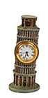 Italy Souvenir Leaning Tower of Pisa Table Clock - 3.5H